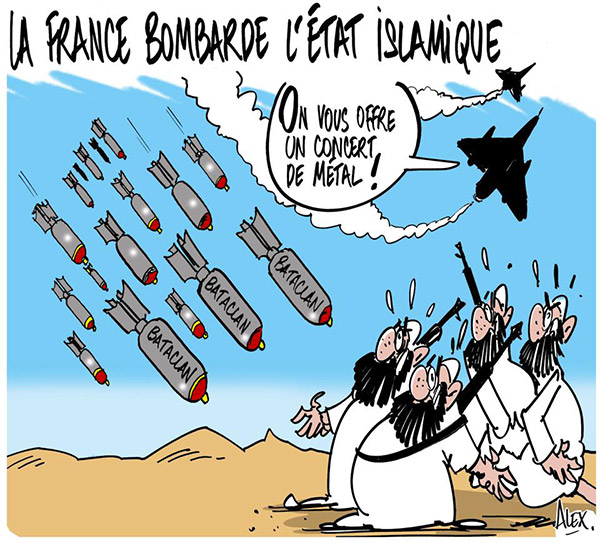 Caricature sur les attentats de Paris