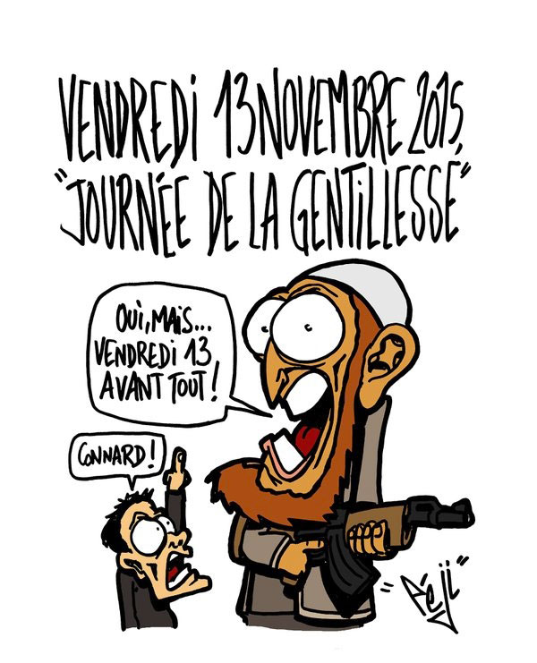 Caricature sur les attentats de Paris