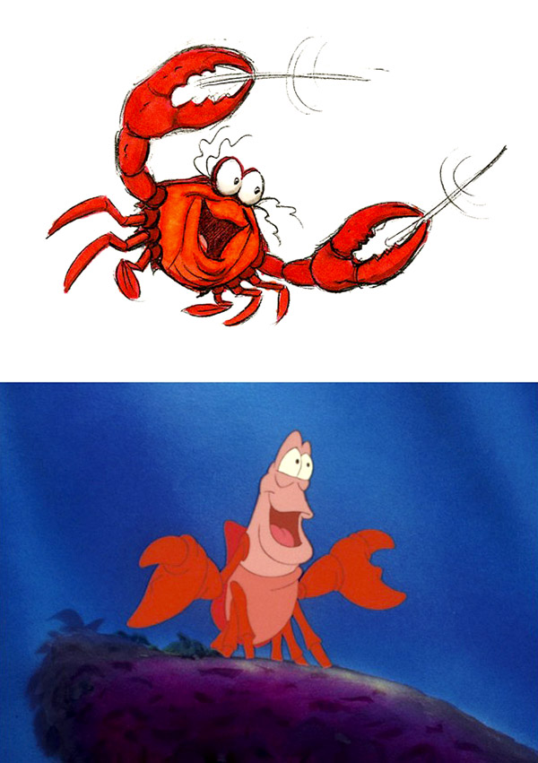 Sebastien le crabe de La Petite sirène